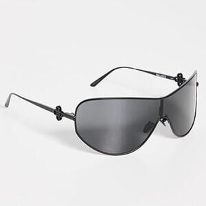 Quay x Guizio Balance Matte Black Smoke Lens Shield Frame Sunglasses